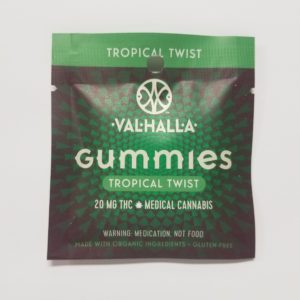 Valhalla Tropical Twist Gummies 20mg THC
