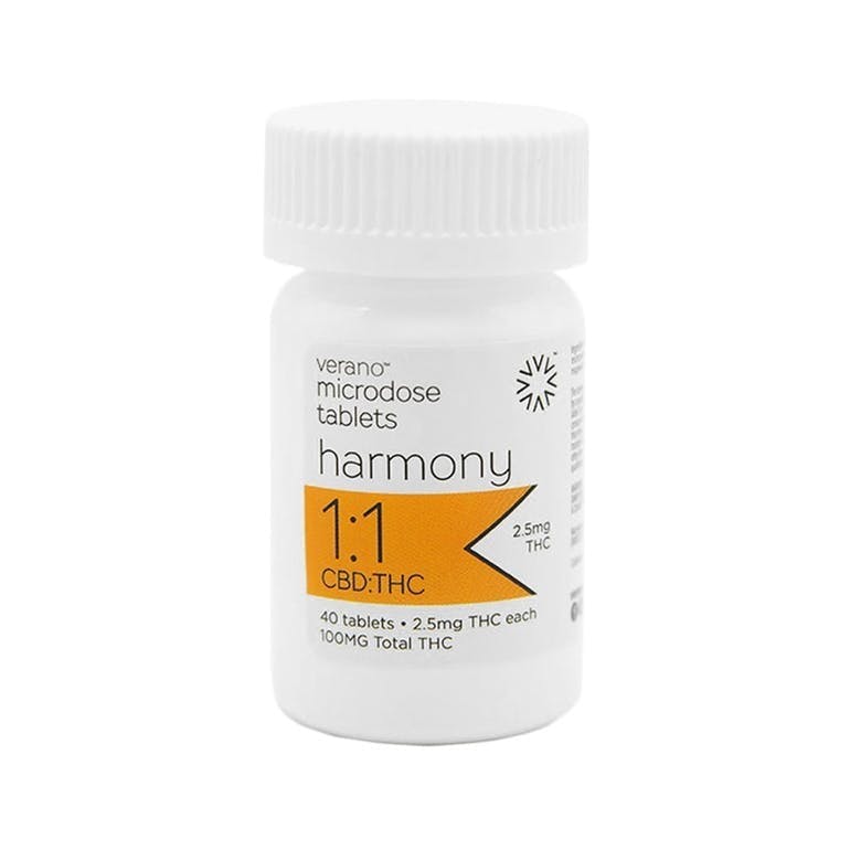 Verano Microdose Tablets - Harmony 1:1 CBD/THC