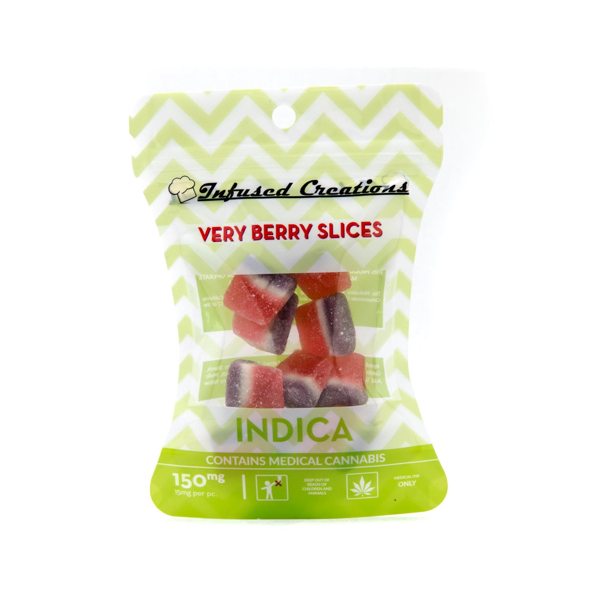Very Berry Slices Indica, 150mg