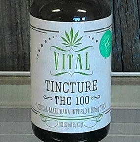 VITAL THC TINCTURE 100 MG MINT $12.