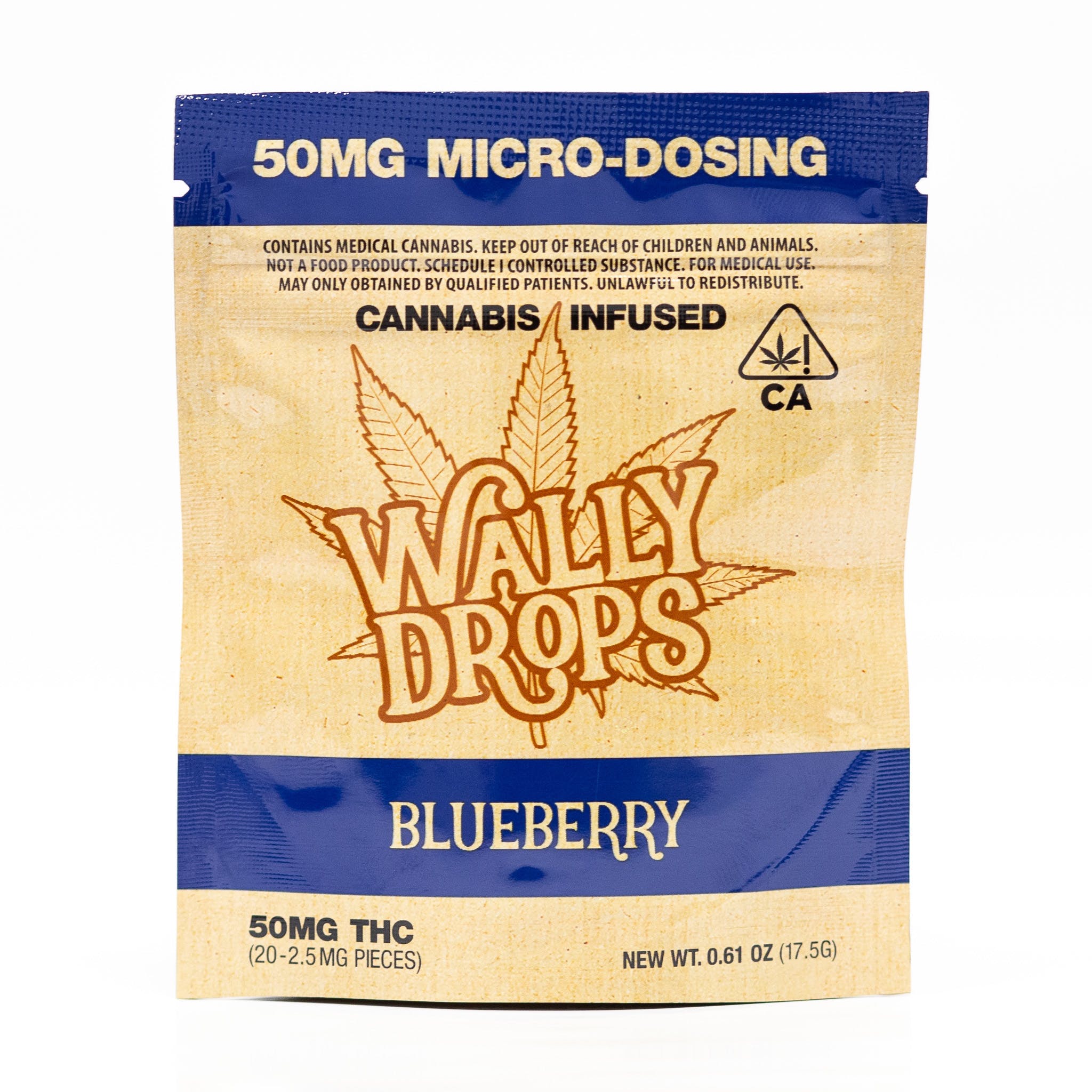 WALLY DROPS Blueberry 50mg