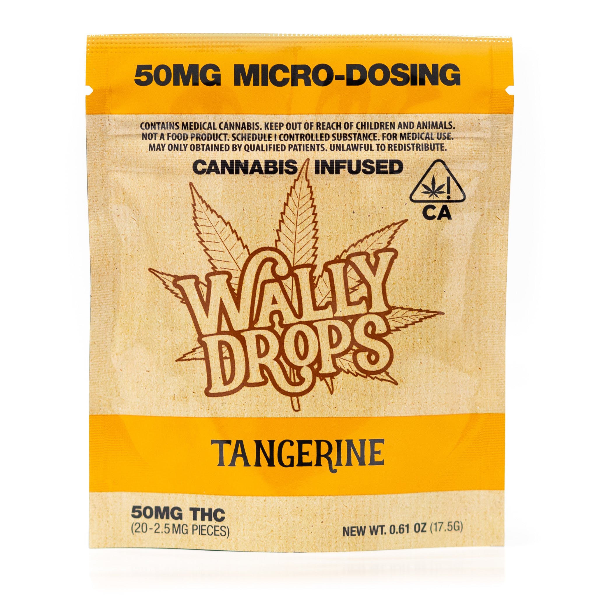 WALLY DROPS Tangerine 50mg