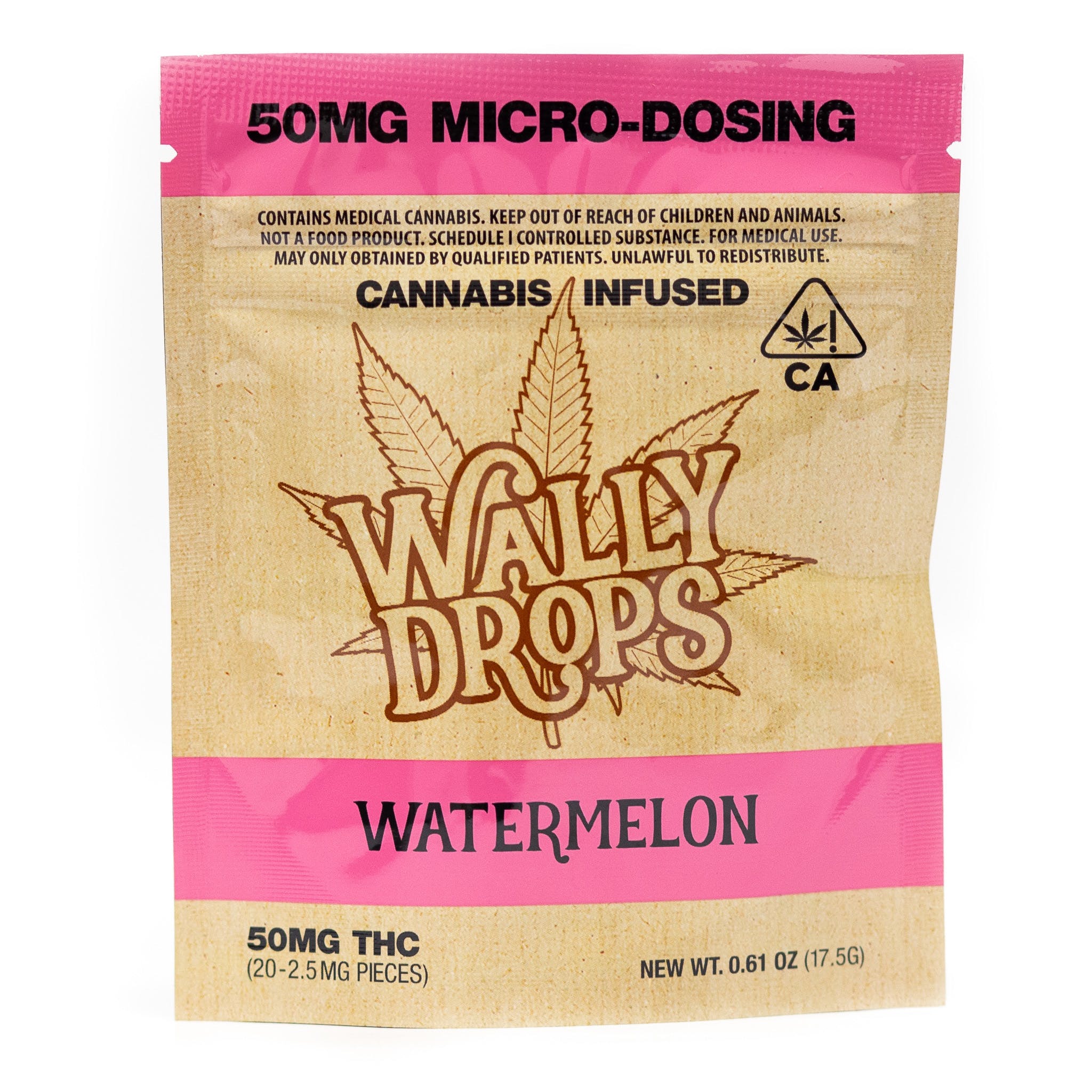 WALLY DROPS Watermelon 50mg