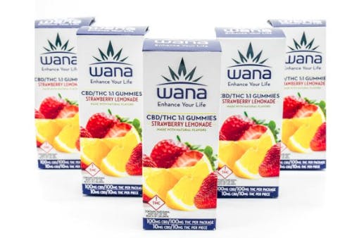 edible-wana-11-cbd-thc-strawberry-lemonade-gummies