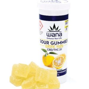 Wana | Assorted Sour Gummies 2:1 | 200mg/100mg CBD/THC