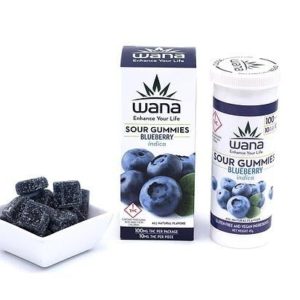 Wana - Blueberry Sour Gummies - Indica