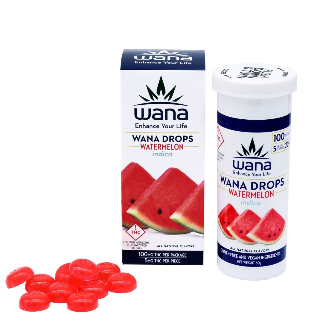 Wana Drops Watermelon Indica 100mg