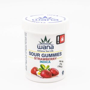 Wana: Edible - Sour Strawberry Gummies Indica