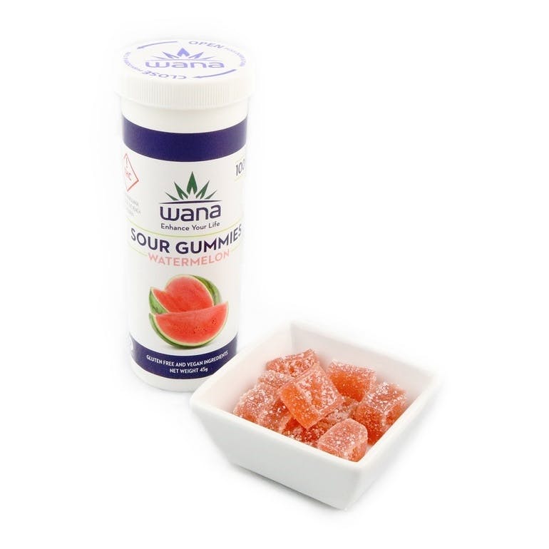 Wana Gummies - Sour Watermelon 200mg
