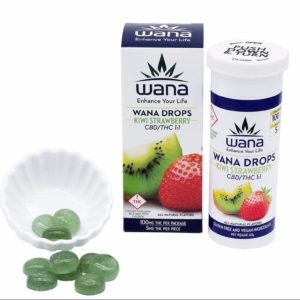 Wana - Kiwi Strawberry Drops - 1:1 CBD:THC