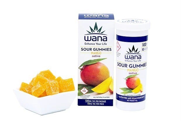 Wana - Mango Sour Gummies - Sativa