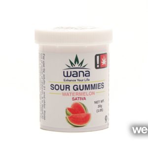 Wana Sativa Sour Watermelon Gummies