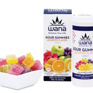 Wana - Sour Assorted Gummies 100mg - Indica, Hybrid, Sativa