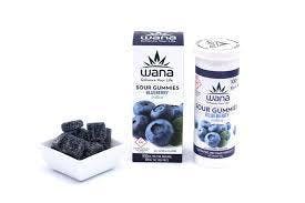 Wana - Sour Blueberry Gummies - Edible
