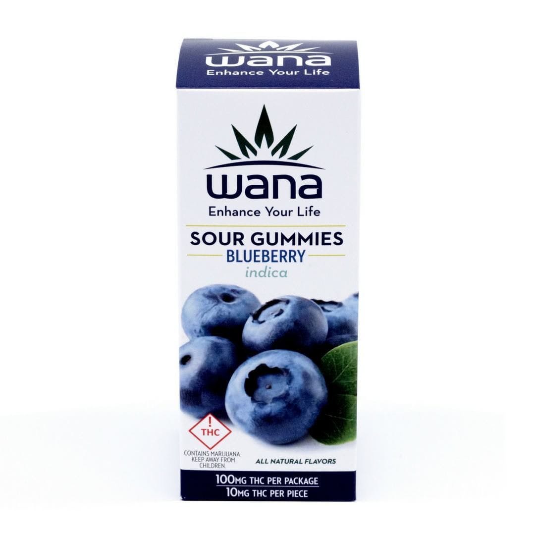 Wana - Sour Blueberry Gummies - Indica