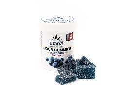 Wana | Sour Blueberry Gummies | Sativa (Tax Included)