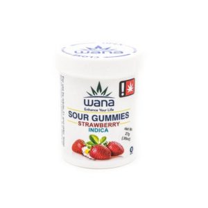 Wana | Sour Strawberry Gummies | Indica (Tax Included)