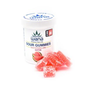 Wana | Sour Watermelon Gummies | Sativa (Tax Included)
