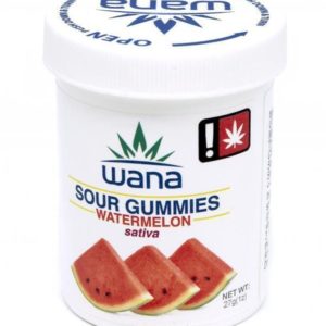 Wana Sour Watermelon THC Sativa Gummies