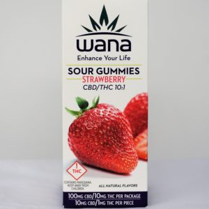 WANA - Strawberry Gummies - CBD/THC 10/1 - 10mg