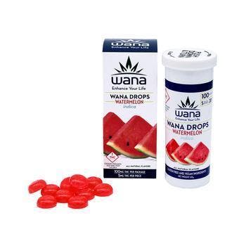 Wana Watermelon Drops 100mg - Indica