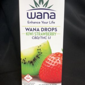 WanaDrops Kiwi Strawberry - 1:1 CBD/THC