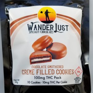 WanderLust- Chocolate covered cream filled cookies