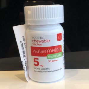 Watermelon Chewable Troches 100mg by Verano