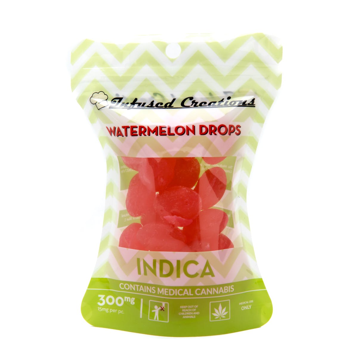 Watermelon Drops Indica, 300mg