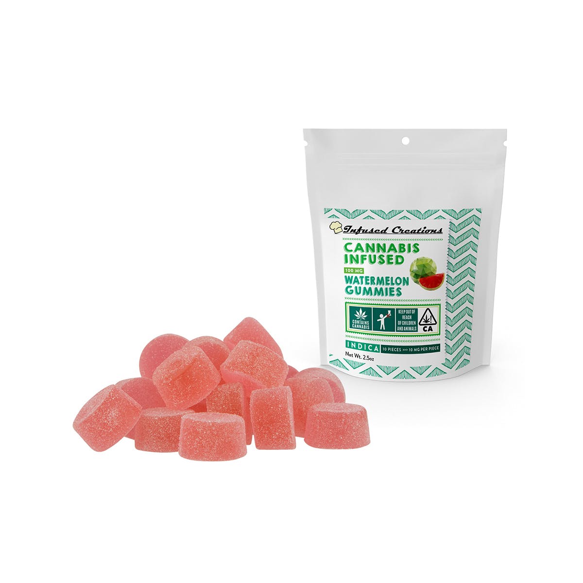Watermelon Gummies Indica 100mg