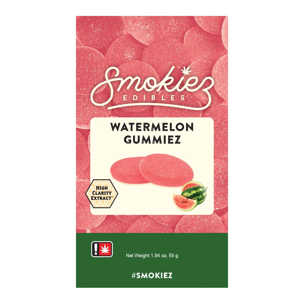 Watermelon Gummiez, 50 mg