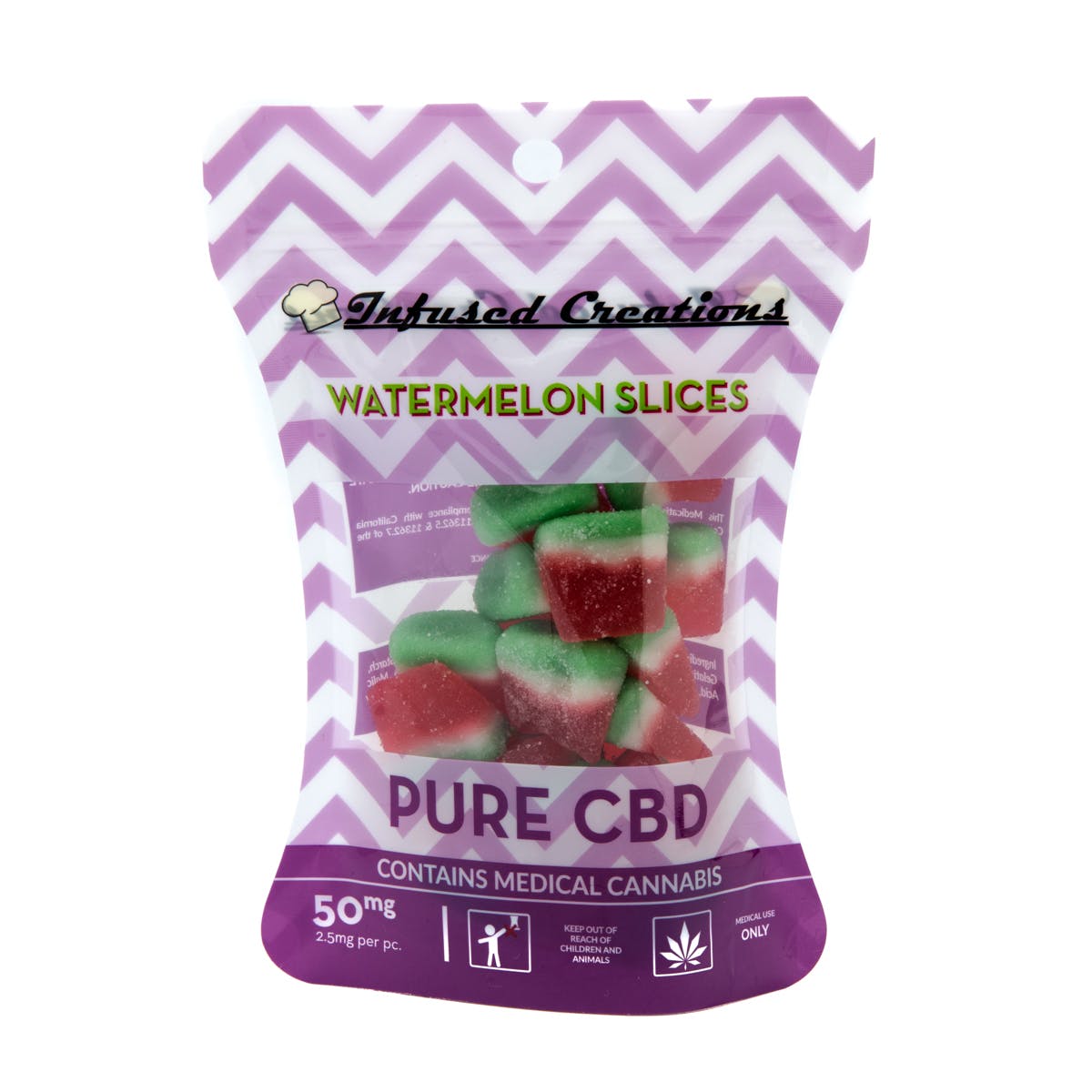 Watermelon Slices Pure CBD, 50mg