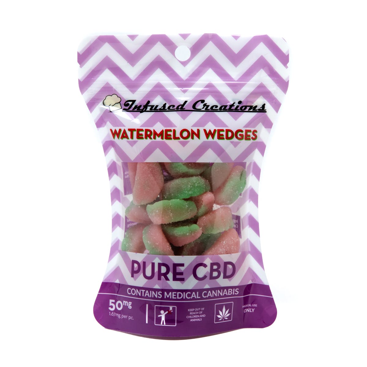 Watermelon Wedges Pure CBD, 50mg