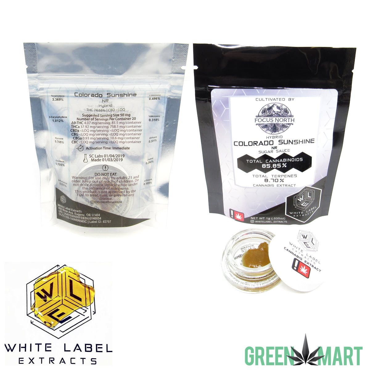 White Label Extracts - Colorado Sunshine Sugar Sauce