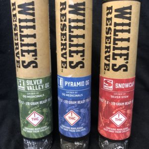 Willie's Reserve - .5g Pre-Roll (S/I/H)