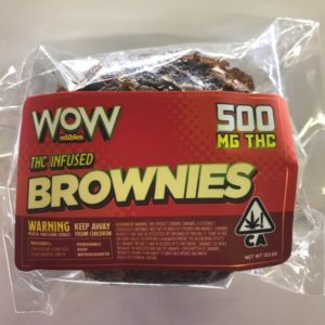 WOW! Edibles 500mg Chocolate Brownie