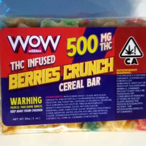 WOW Cereal Bar - Berries Crunch 500mg.