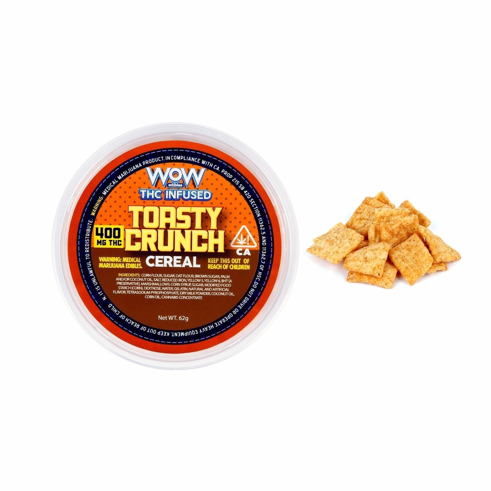 WOW CEREAL BOWL "TOASTY CRUNCHIES" 400 MG