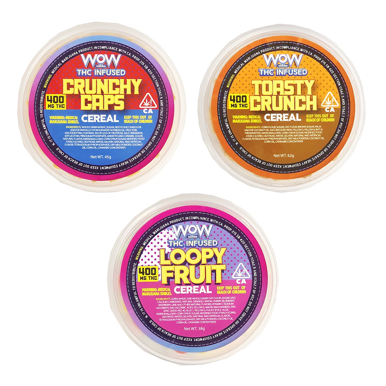 WOW Edibles Loopy Fruit Cereal 400mg