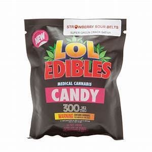 WOW Sour Belts 300mg: Strawberry