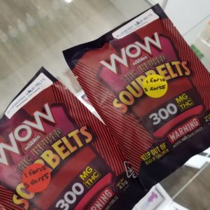 WOW SOURBELTS 300 MG BLUEBERRY SOUR BELTS