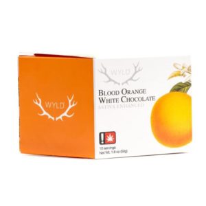 WYLD Chocolates - Blood Orange White Chocolate - 1.8oz 50mg