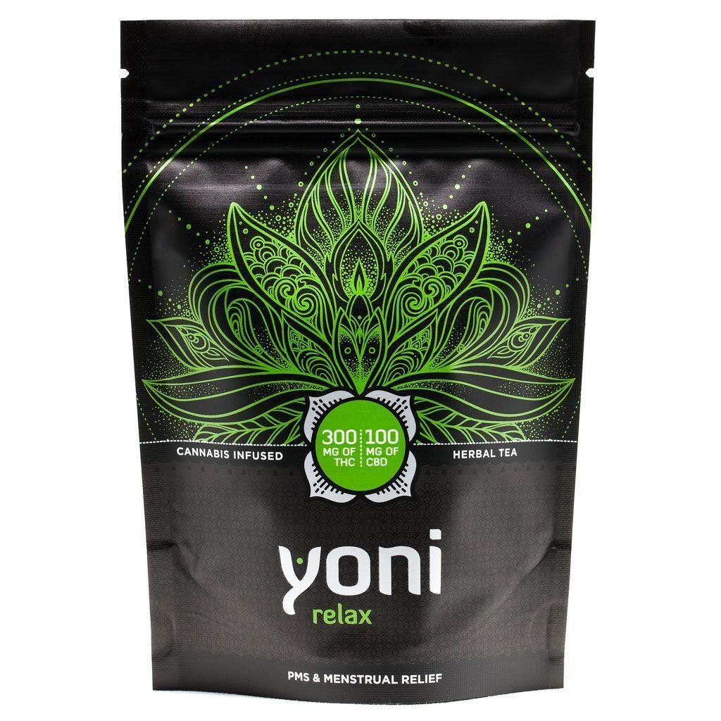 YONI Relax Herbal Tea 300 mg THC / 100 mg CBD