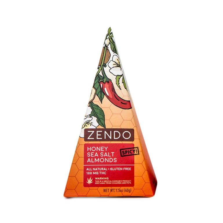 Zendo Honey Sea Salt Almonds *SPICY! 100 mg THC